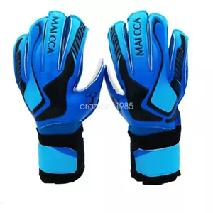 Kids Adult Latex Finger Goalkeeper Gloves Football Soccer Goalie Guard Protector - Picture 1 of 24