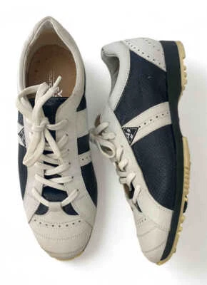 Zapatos de golf Walter Genuin azul marino y blanco para dama 7,5 EE. UU. 38 UE Foto 1 de 4