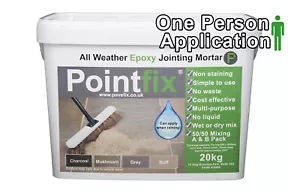 Pointfix 20Kg Easy All Weather Epoxy Pointing Jointing Mortar Paving Compound - Picture 1 of 13