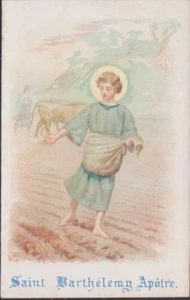 RELIGIÖSES BILD HEILIGE KARTE SANTINI - HEILIGER BARTHELEMÄUS APOTRE SEMANT - Bild 1 von 1