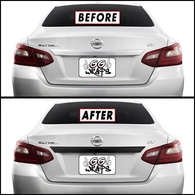 Sobreposição de apagão cromado para acabamento do porta-malas traseiro Nissan Altima 2016-18  - Imagem 1 de 4