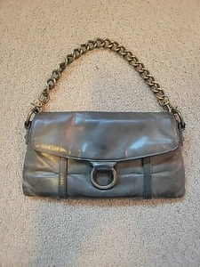 Hobo Leder Clutch grau mit abnehmbarer Kette / passt Handy - Bild 1 von 9