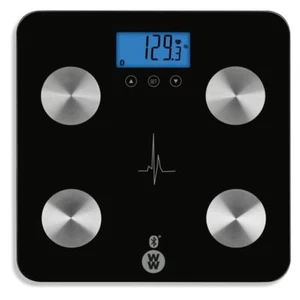 Bluetooth Herzfrequenz & Körpermessungen WW Waage - schwarz - Bild 1 von 1