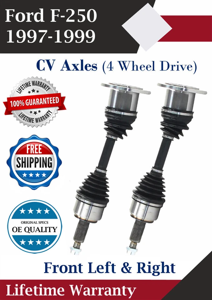 Nuevo eje CV delantero izquierdo y derecho OE para Ford F-250 1997-1999 4,6 L 5,4 L 4x4 Foto 1 de 4