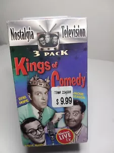 Kings Of Comedy 3 Pack VHS Nostalgia Television Bob Hope, Jackie Gleason, Steve - Picture 1 of 6