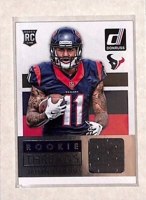 2015 Donruss Rookie Threads #DRT-JS Jaelen Strong RC Jersey Relic NM - Image 1 of 2