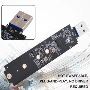NVMe to USB Adapter' M'2 SSD to USB 3'1 Type A Card' Based Hard New Key Y0R2 - Afbeelding 1 van 11
