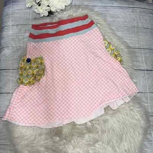 Matilda Jane MJC Serendipity Pepper Ann Picnic Plaid A-Line Pull-On Skirt sz 12 - Picture 1 of 5