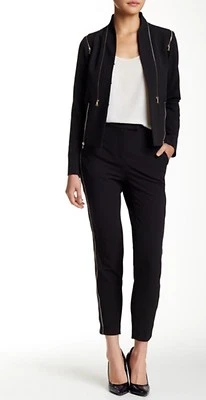 Pantalones al tobillo Yoana Baraschi Cannes con doble cremallera talla 2 Z183-27 nuevos con etiquetas $278 Foto 1 de 2