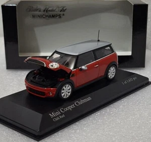 Mini Cooper Clubman Chilli Red/ Grey 2007 1:43 Minichamps 431138610 RARITY!! - Picture 1 of 18