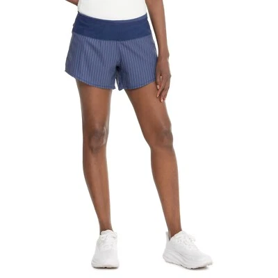 NUEVO Oiselle Azul Rayas Cinturón de Herramientas Roga Pantalones Cortos Incorporados Malla Bolsillos 14 Foto 1 de 4