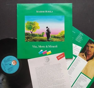 LP MASSIMO BUBOLA VITA MORTE & MIRACOLI 1989 RICORDI + INNER + 3 INFO SHEETS - Imagen 1 de 1