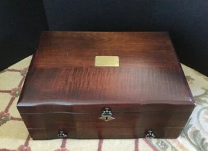 Reed and Barton Eureka Jewely Box beautiful wood chest with drawer - Picture 1 of 8