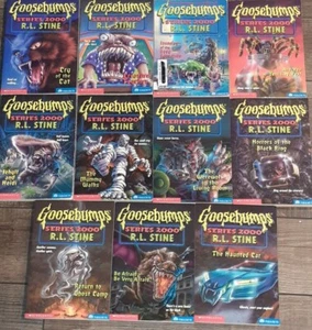 11 Books ALL from SERIES 2000 Goosebumps R.L. RL Stine 1,3,5,9,14,16-21 Embossed - Imagen 1 de 10
