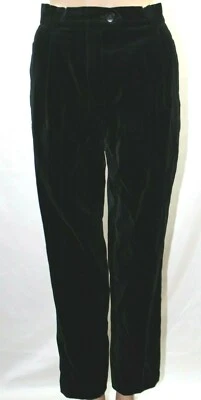 Pantalones de terciopelo negro Escada 36 4 6 bolsillos ajustados en las piernas Foto 1 de 4