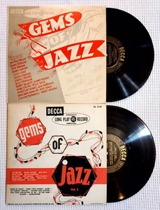 GEMS Of JAZZ Vol. 1 & 2 Orig '49 DECCA 10" Vinyl 2LP Krupa Berigan Condon VG++ - Picture 1 of 1