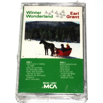 Christmas : Earl Grant - Winter Wonderland (Cassette Tape 1988) NEW SEALED - Image 1 of 4