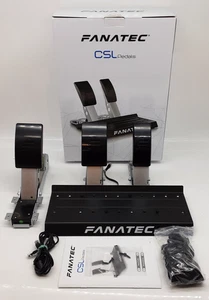 Fanatec CSL Pedals Two-Pedal & Fanatec CSL P LCK Load Cell Kit SIM Racing Boxed - Picture 1 of 12