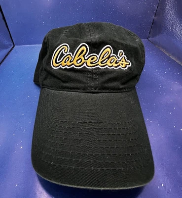 Vtg Cabelas Adjustable Strapback Cap Yellow Embroidery - Image 1 of 4