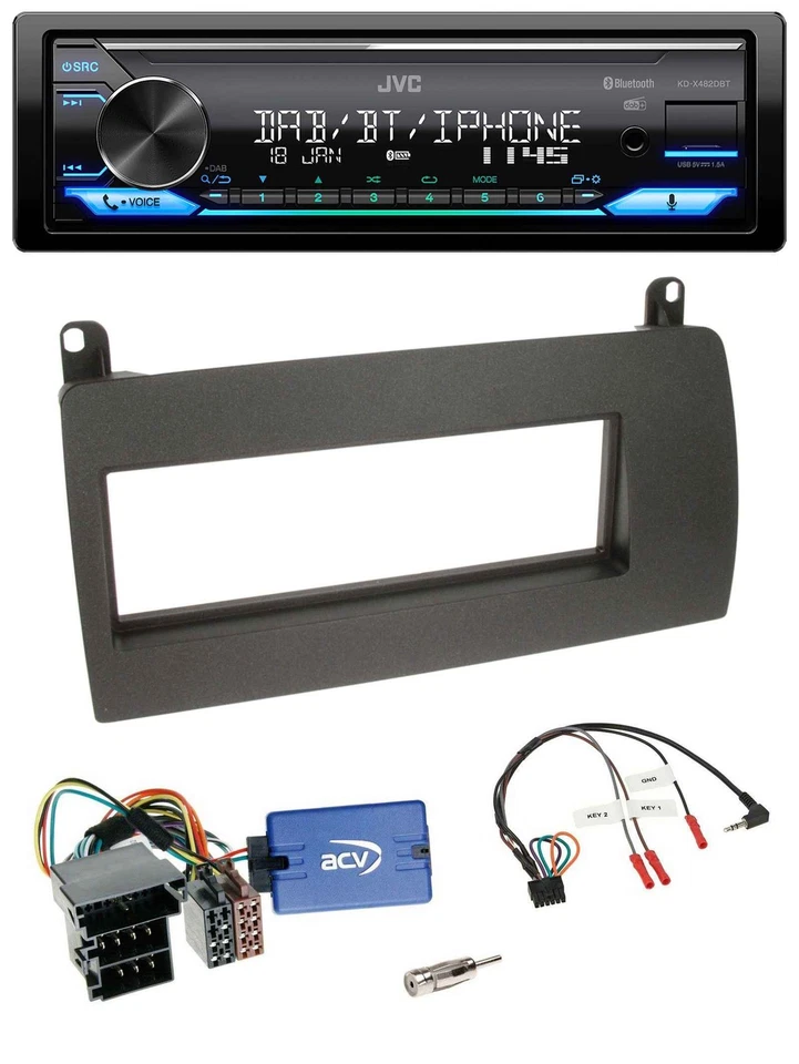 JVC Bluetooth DAB USB Lenkrad Autoradio für Rover 75 (2003-2005) - Bild 1 von 4