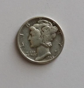 USA one Dime aus 1945  aus meiner Sammlung - Bild 1 von 2