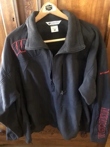 Chaqueta polar bordada Columbia Sportswear University Wisconsin Badgers 2XL - Imagen 1 de 10