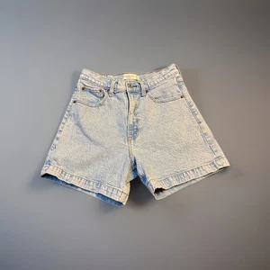 Abercrombie & Fitch Dad Short High Rise 27 4 Light Wash Mom LongJean Shorts Vintage - Bild 1 von 3