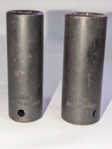 Craftsman Evolv 17mm & 21mm 6 Point Deep Impact Sockets - Metric  - Picture 1 of 5