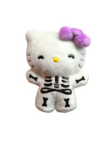 Hello Kitty Halloween Skeleton Bones Gothic 6" Plush Sanrio 2011 Rare HTF - Picture 1 of 2