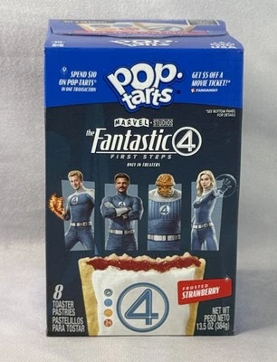 Fantastic Four Pop Tarts Frosted STRAWBERRY Limited Edition Marvel NEW - Image 1 of 4