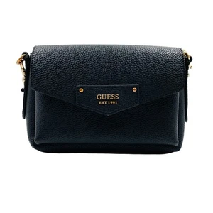 GUESS Women Black Eco Leather Shoulder Bag - Picture 1 of 19