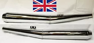 SILENCIADORES DE ESCAPE CROMADOS BMW 1970 EN TWINS R60 /6/7 R75 /6/7 R80 /7 R100/7 R100 - Imagen 1 de 8