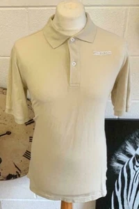 KAPPA Polo Shirt Size Medium Mens Sand Colour Button Up Short Sleeves M Man #B2 - Picture 1 of 8