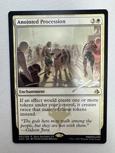 ANOINTED PROCESSION non-foil VICTOR ADAME MINGUEZ SIGNED Auto MTG LP SIGNATURE - Picture 1 of 8