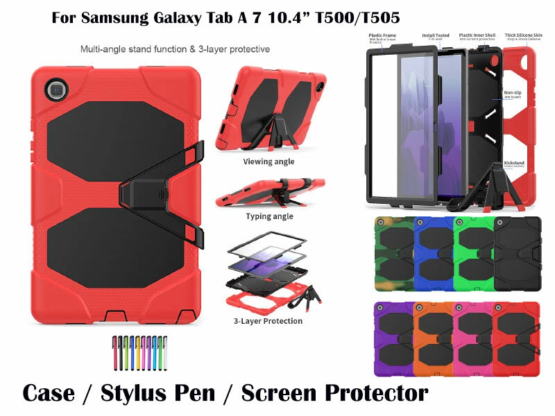 Tough Heavy Duty Strong Case For Samsung Galaxy Tab A7  10.4 (2020) T500/T505 - Image 1 of 1
