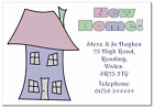 NEW HOME PERSONALISED CARDS, changing address, announcement, pk 10, LILAC HOUSE