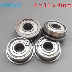 4pcs F694zz Sealed Flange Bearing 4 x 11 x 4 mm for TAMIYA TRAXXAS RC Hobby DIY - Picture 1 of 1