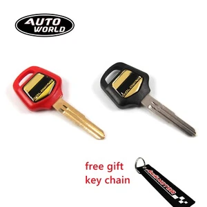 One Black One Red 42mm Uncut Blank Key For Honda Goldwing GL1800 2001 - 2012 - Picture 1 of 8