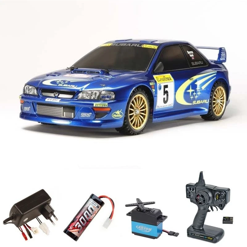 Tamiya 1:10 RC Subaru Impreza MC 99 (TT-02) 2,4Ghz Komplettset - 300058631SET - Bild 1 von 1