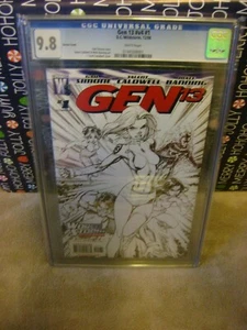 GEN 13 V 4 1 CGC 9,8 WEISSE SEITEN J SCOTT CAMPBELL SKIZZE VARIANTE COVER DC COMICS - Bild 1 von 1