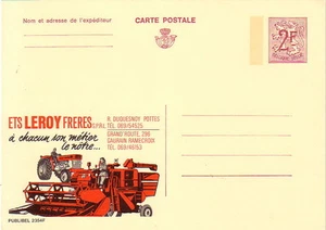BELGIQUE - PUBLIBEL 2354F - THEME - AGRICULTURE - TRACTEUR - ENTIER POSTAL NEUF. - Picture 1 of 1