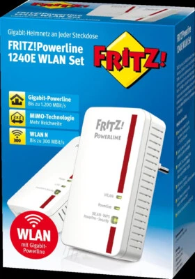 AVM Fritz! Powerline 1240e WLAN Set (20002745) von Händler ⭐⭐⭐⭐⭐ - Bild 1 von 2