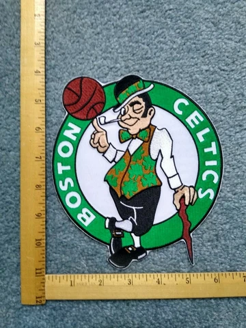 1 BIG RARE BOSTON CELTICS JACKET PATCH NBA BASKETBALL IRON ON PATCH free ship Cover