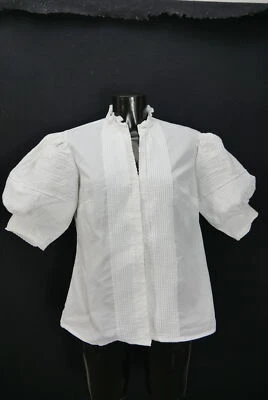 Gr.40 Trachtenbluse weiß Bluse für Dirndl Krüger Spitze Borte Rüschen - Bild 1 von 4