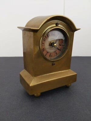 Timeworks Brass Mantle Clock Quartz Works - Image 1 of 4