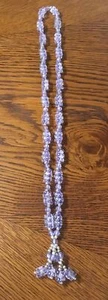 Vintage Lavender Chunky Crystal Necklace-33” - Picture 1 of 3