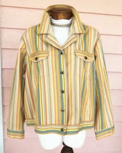 EVAN-PICONE Übergangsjacke Gr. 20 W tolle Farben kleiner Fehler alle Jahreszeiten 2 Taschen - Bild 1 von 5