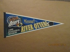 UHL Missouri River Otters Vintage Defunct 1999 Inaugural Season Logo Pennant