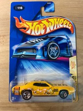 2004 Hot Wheels #116 Cereal Crunchers Cheerios 4/5 PLYMOUTH GTX 1971 Yellow / 5s