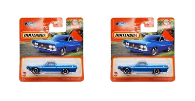 2024 Matchbox 1970 Ford Ranchero #83 Blue - Short Card - Set of 2 - Image 1 of 3
